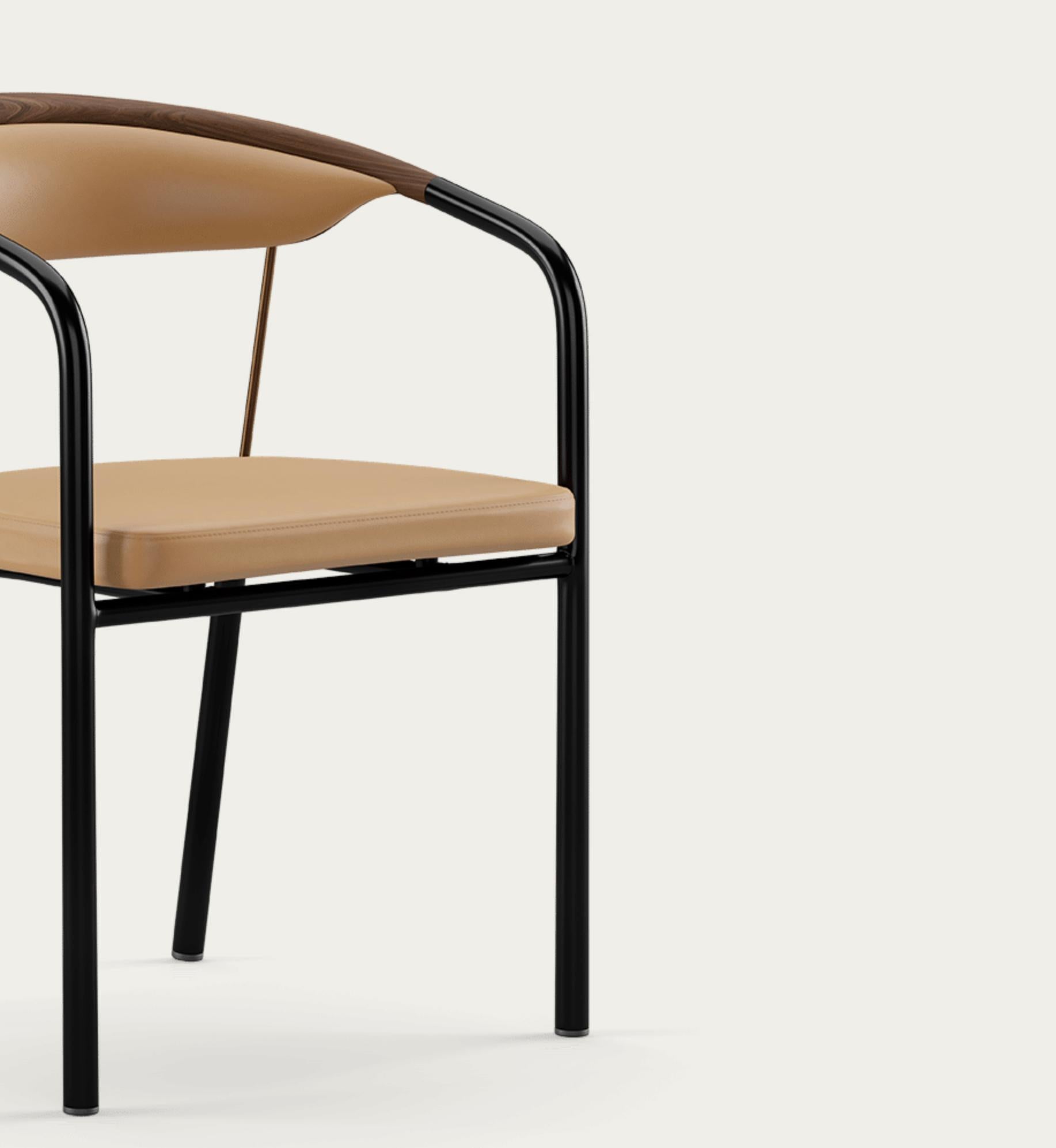 Presidente Henrik Tengler Tipi di legno: Noce, Rivestimento: Sabbia For One Collectional in vendita 3