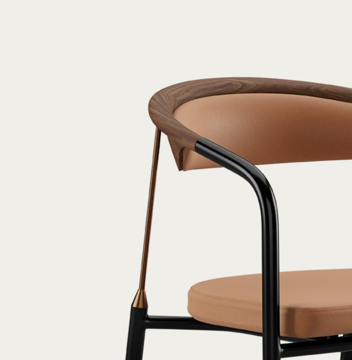 Henrik Tengler Chairman Wood Types: Walnut Upholstery: Silt For One Collection For Sale 4