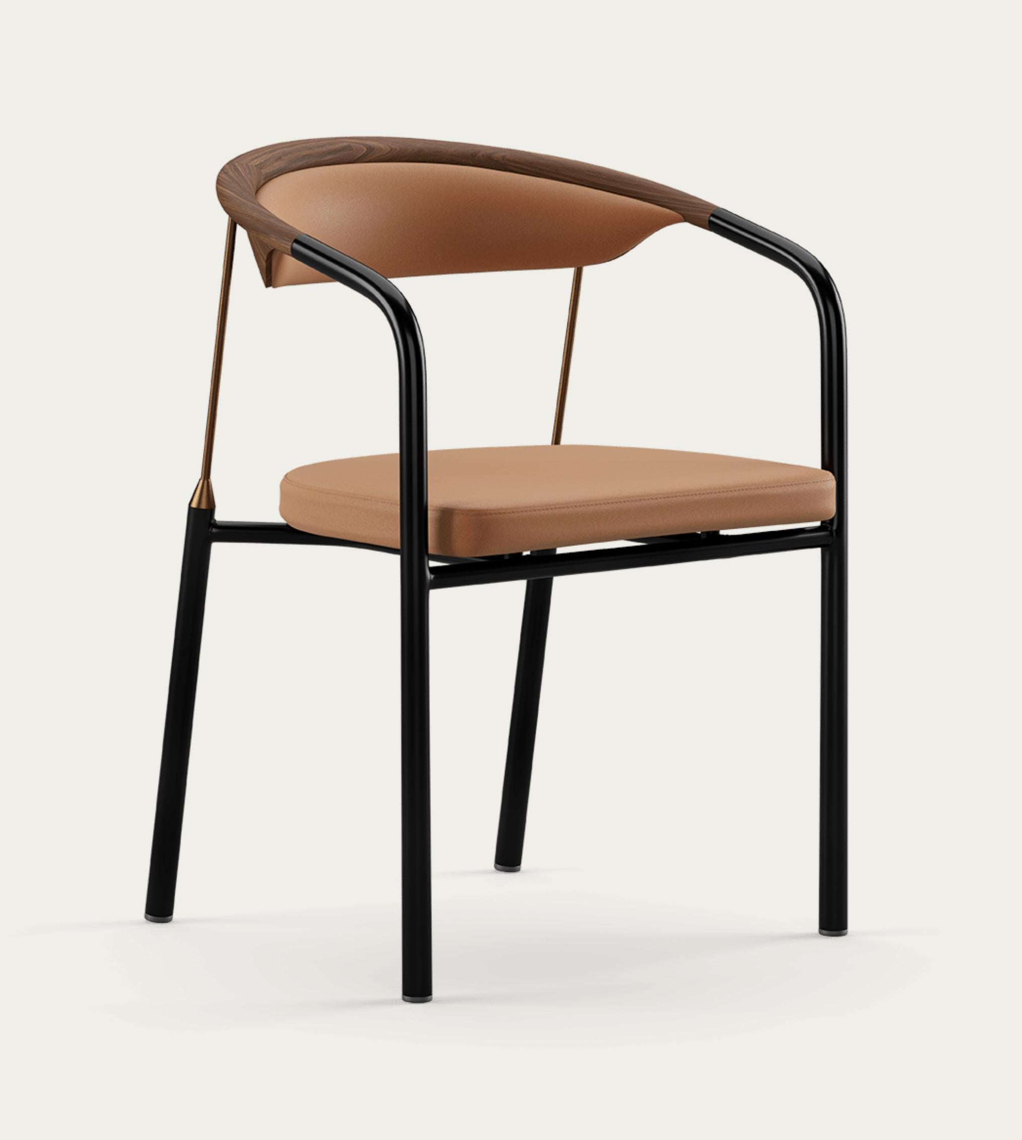 Henrik Tengler Chairman Wood Types: Walnut Upholstery Silt For One Collection.

The Chairman was designed by Henrik Tengler for Onecollection in 1990. Its sleek design is crafted using elegant and appealing materials, such as the brass details. The