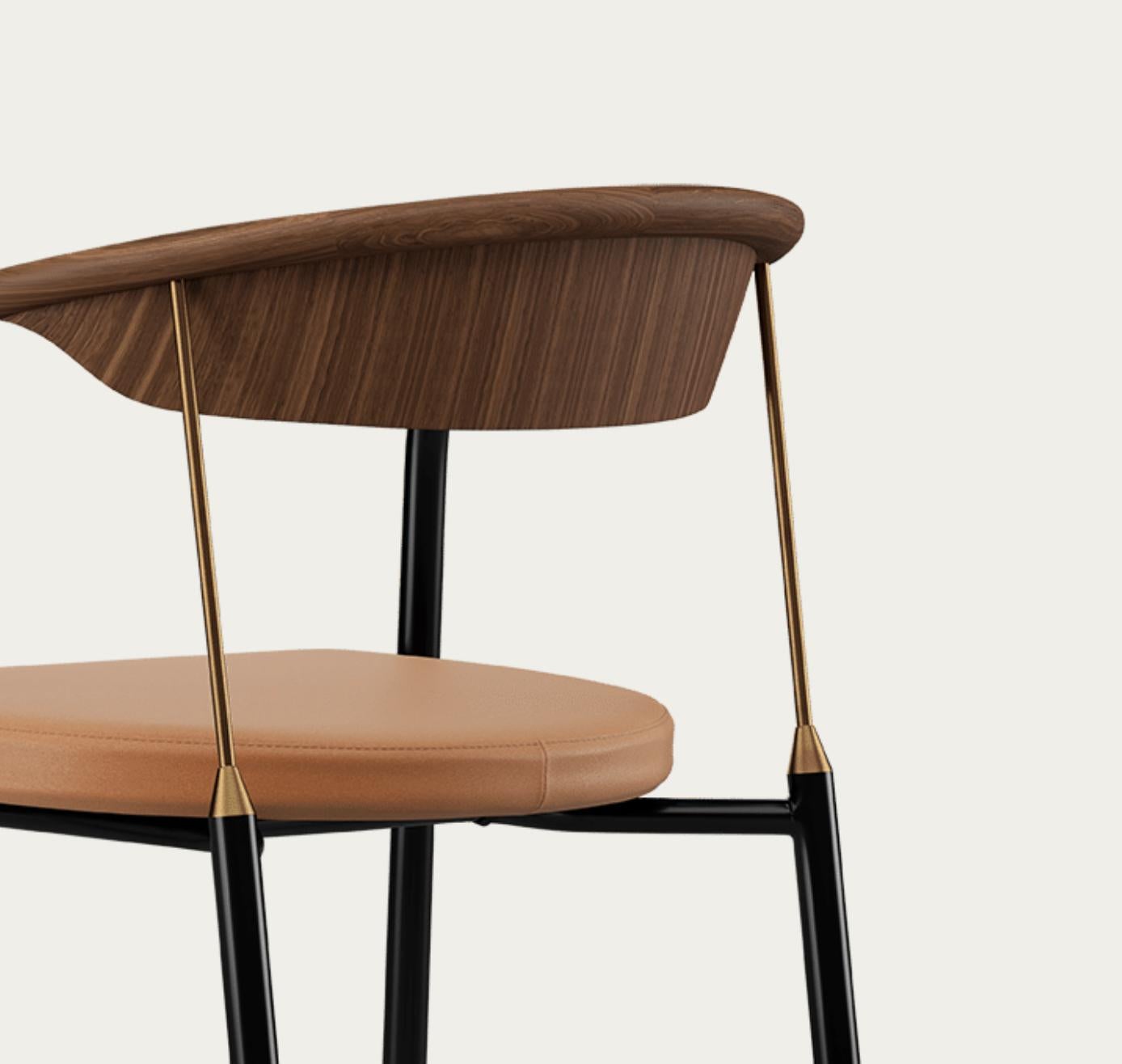 Contemporary Henrik Tengler Chairman Wood Types: Walnut Upholstery: Silt For One Collection For Sale
