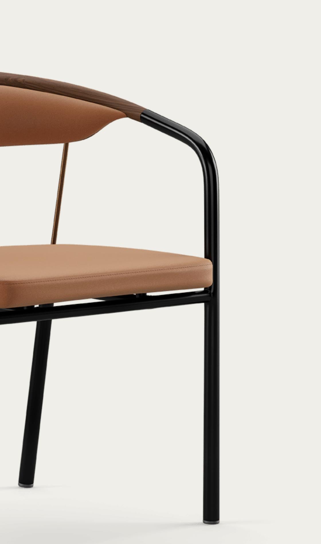 Henrik Tengler Chairman Wood Types: Walnut Upholstery: Silt For One Collection For Sale 2