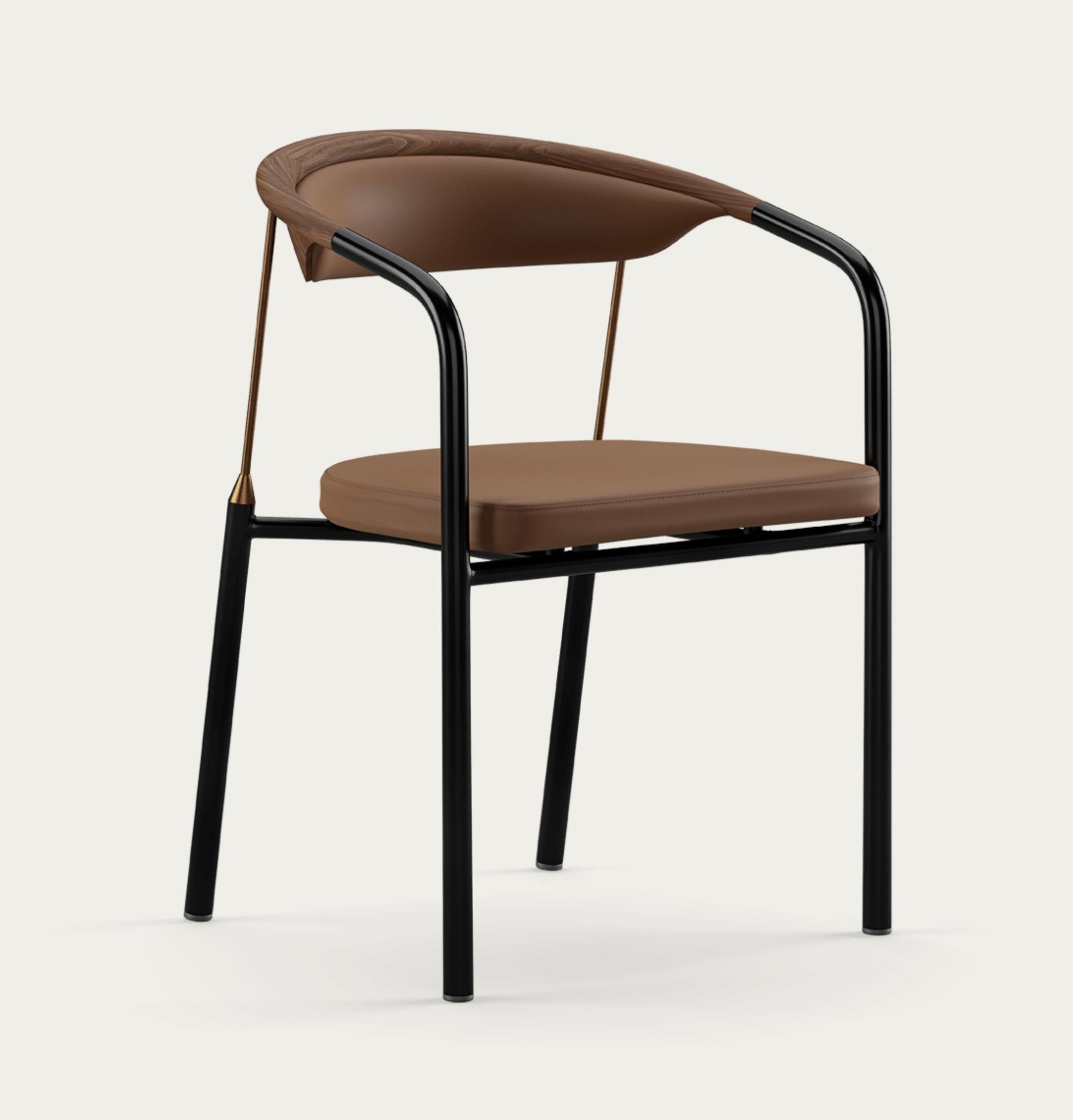 Mid-Century Modern Henrik Tengler Chairman Wood Types: Walnut Upholstery: Umber For One Collection For Sale