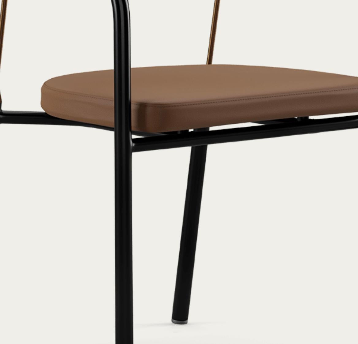 Henrik Tengler Chairman Wood Types: Walnut Upholstery: Umber For One Collection For Sale 2