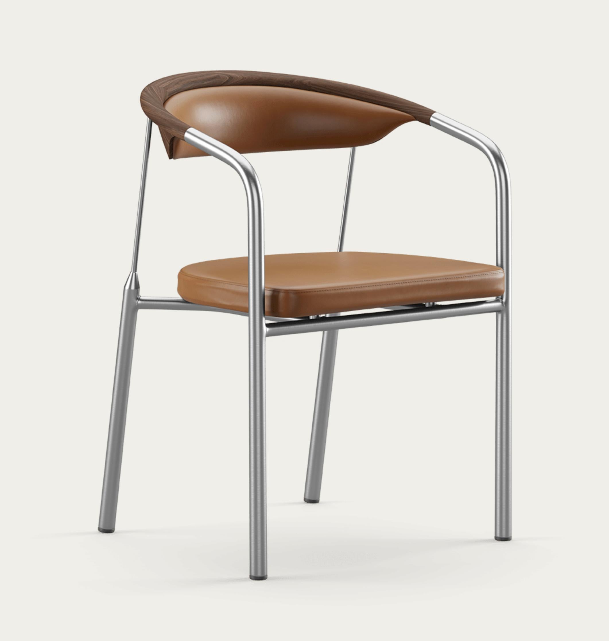 Mid-Century Modern Henrik Tengler Chairman Types de bois : Noyer Tapisserie d'ameublement:Cogac For One Collection en vente