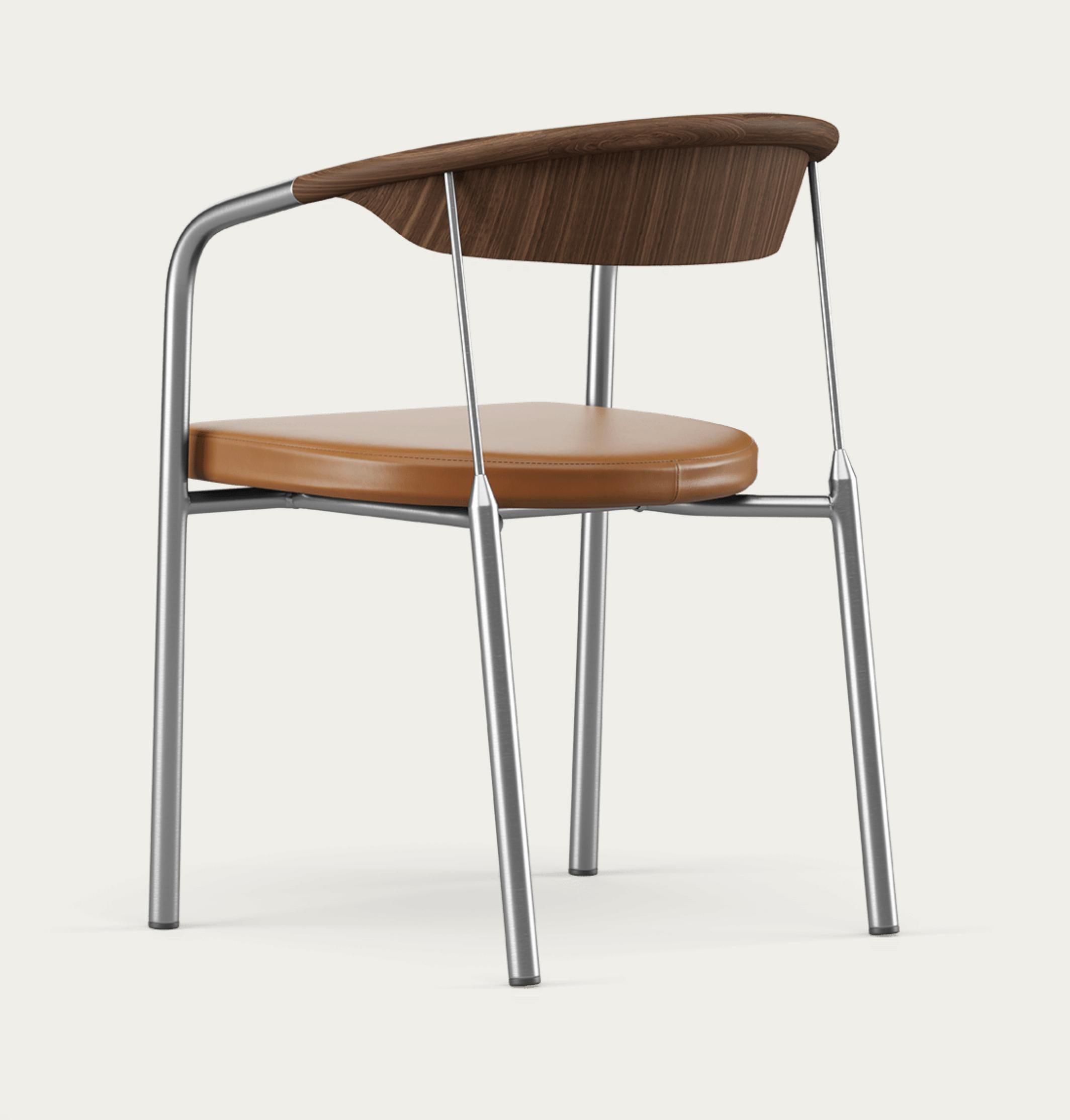 Danois Henrik Tengler Chairman Types de bois : Noyer Tapisserie d'ameublement:Cogac For One Collection en vente