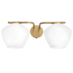 Lampada da parete a due bracci Henrik Tengler DK di Konsthantverk