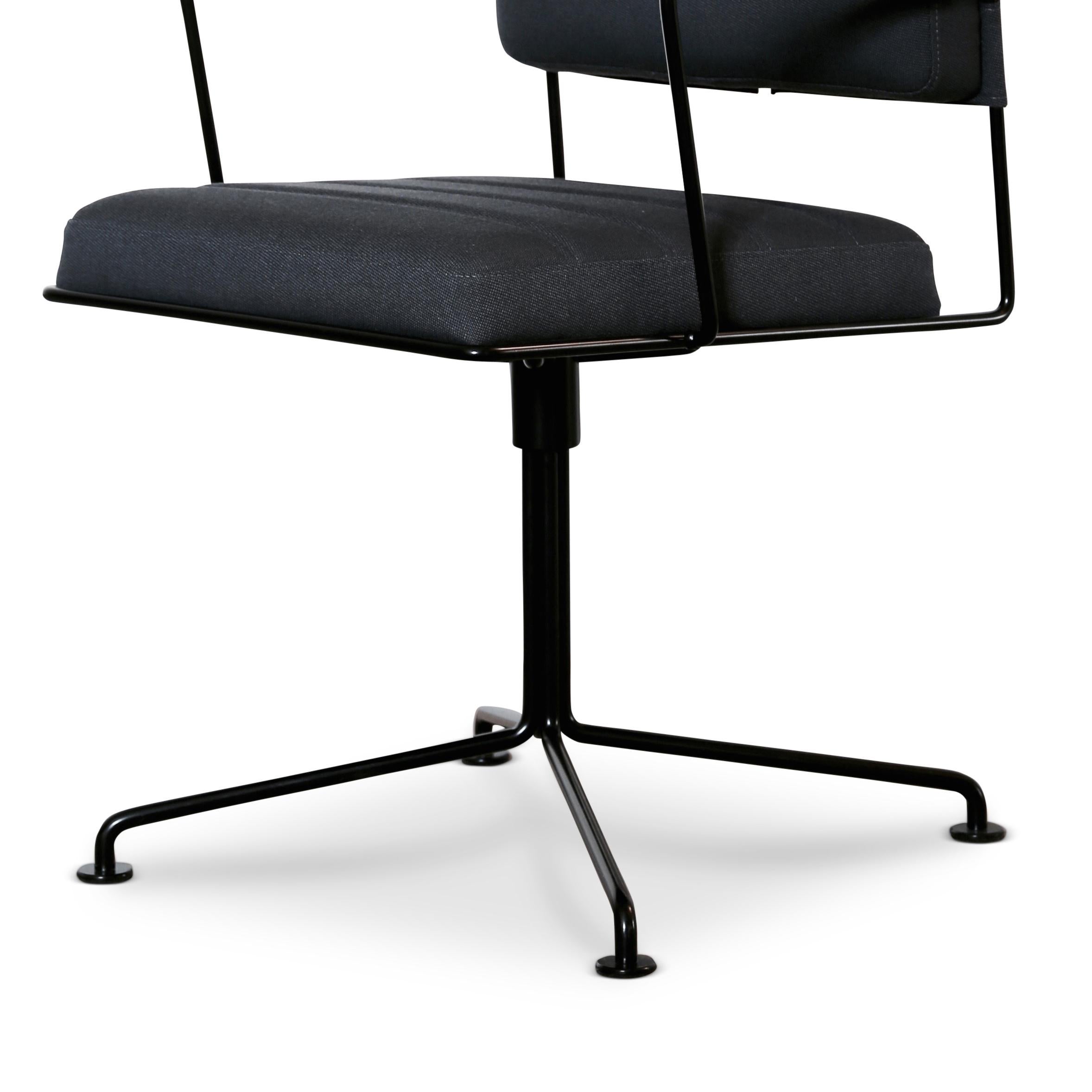 Mid-Century Modern Henrik Tengler, HT 2012 Black Upholstery Time Chair by One Collection For Sale