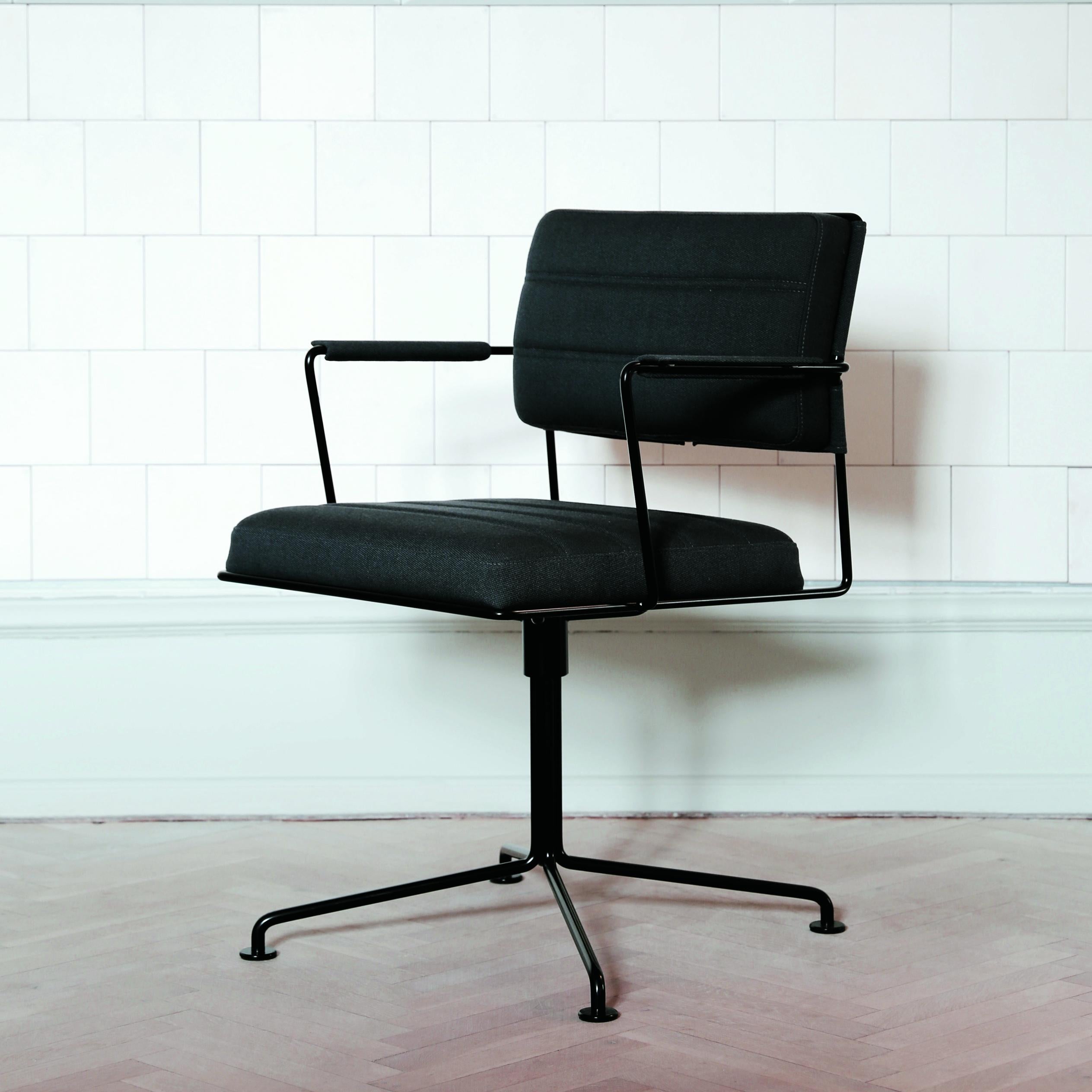 Contemporary Henrik Tengler, HT 2012 Black Upholstery Time Chair by One Collection
