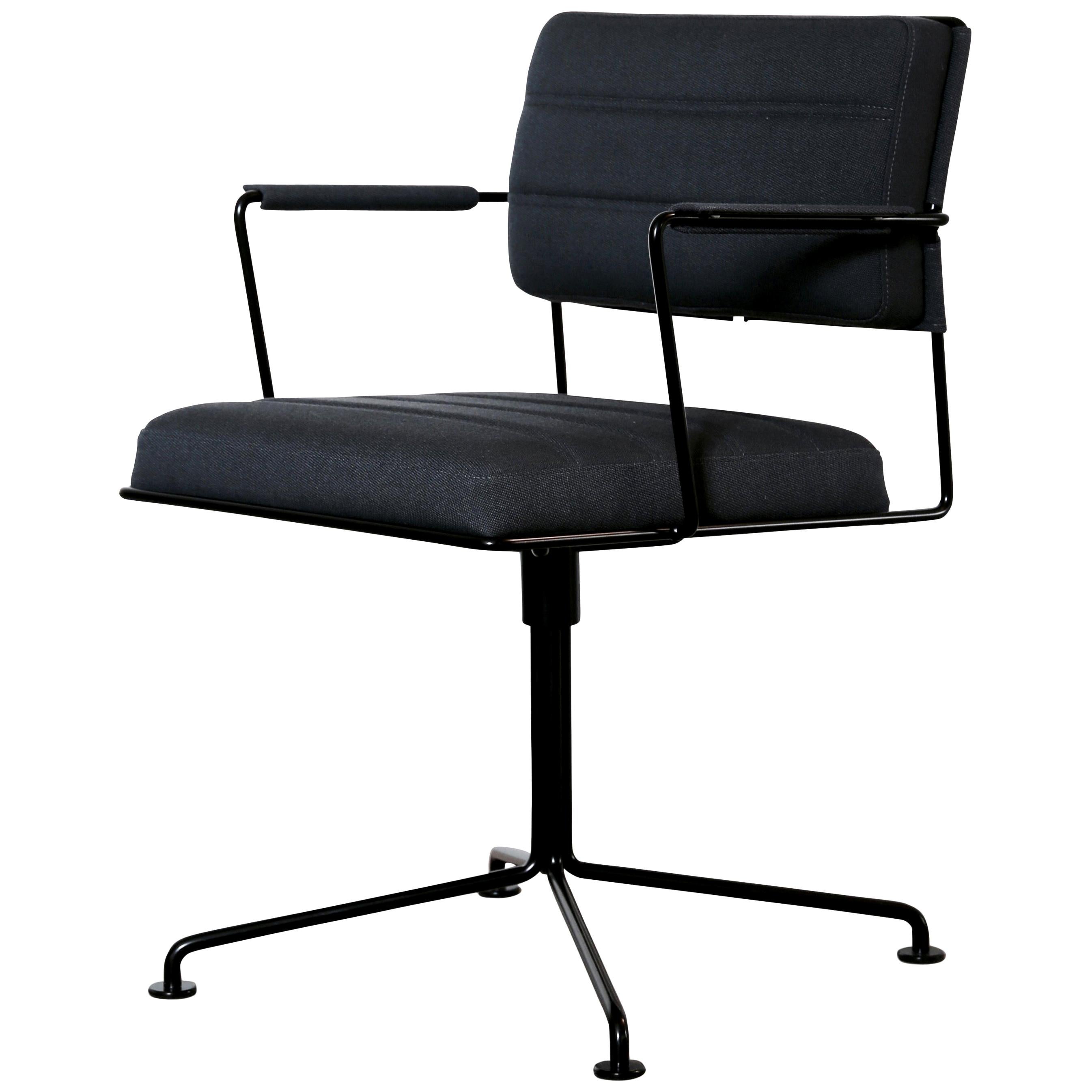 Henrik Tengler, chaise longue noire en tissu d'ameublement HT 2012 par One Collection