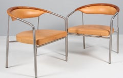 Henrik Tengler Sessel, Model No. Patiniertes Nature-Leder