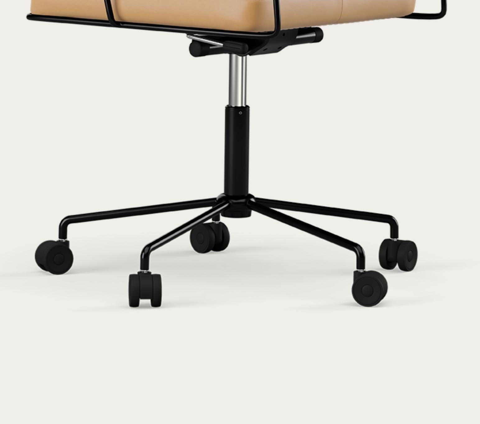 Henrik Tengler Time Chair Fram Black Upholstery Sand For One Collection en vente 1