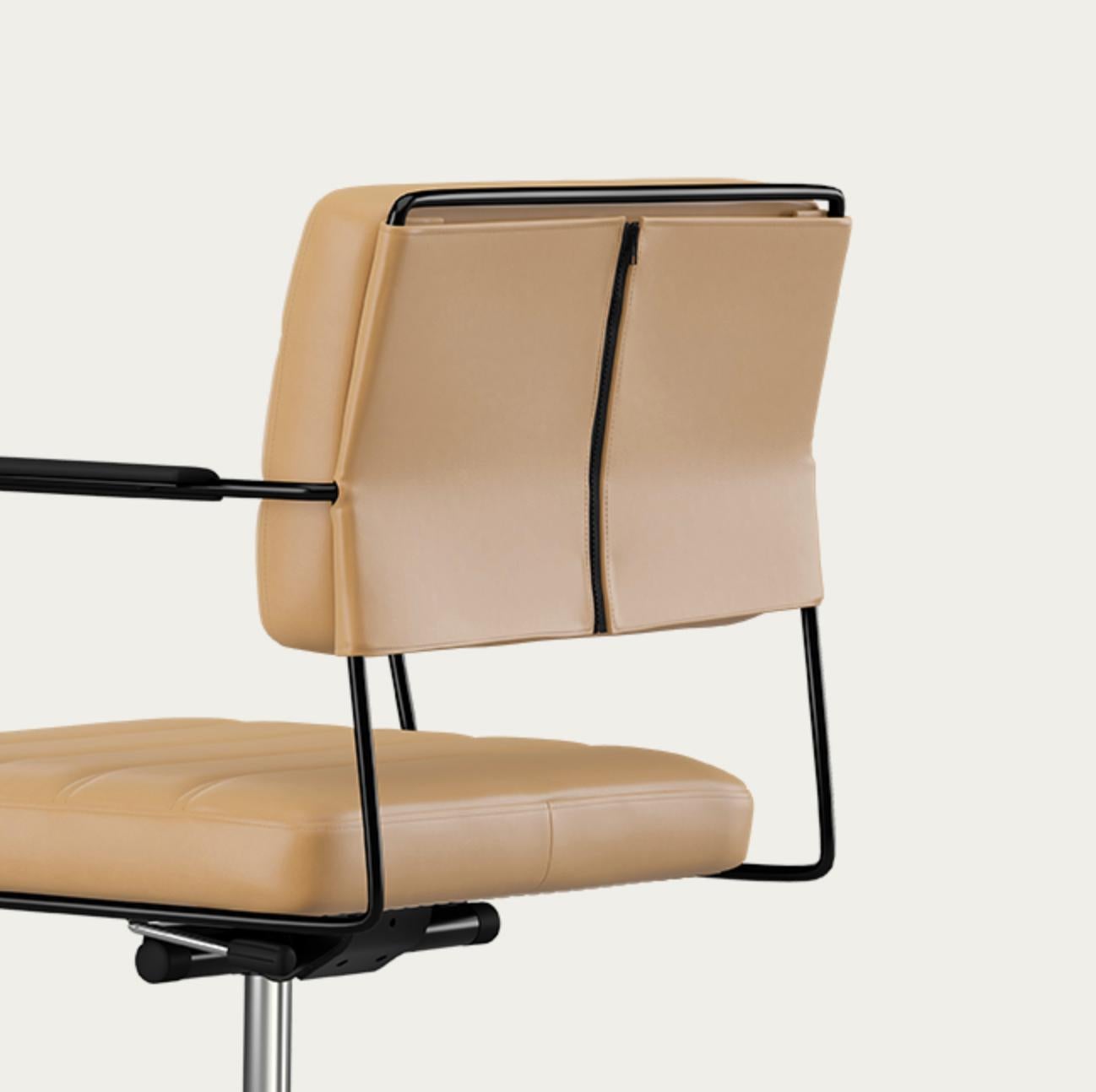 Henrik Tengler Time Chair Fram Black Upholstery Sand For One Collection en vente 2