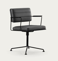 Henrik Tengler Time Chair Frame: Black, Upholstery: Black For One Collection