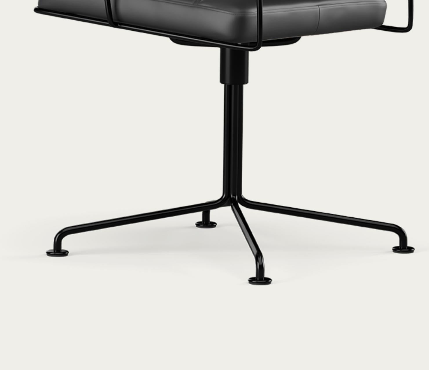 Henrik Tengler Time Chair Rahmen: Schwarz, Polsterung: Schwarz für eine Kollektion im Zustand „Neu“ im Angebot in Barcelona, Barcelona
