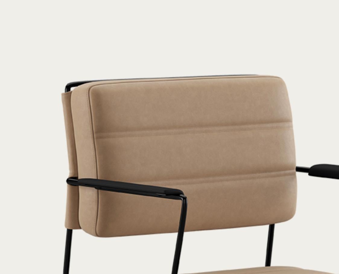 Sedia Henrik Tengler Time Telaio: Nero, Rivestimento: Lime For One Collectional in vendita 3
