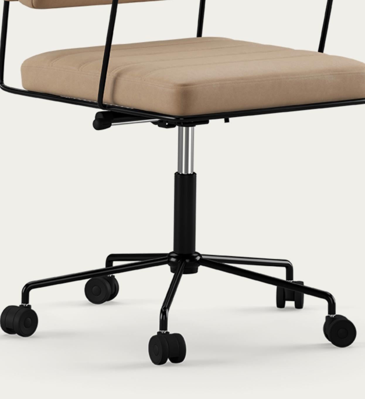 Sedia Henrik Tengler Time Telaio: Nero, Rivestimento: Lime For One Collectional in vendita 2