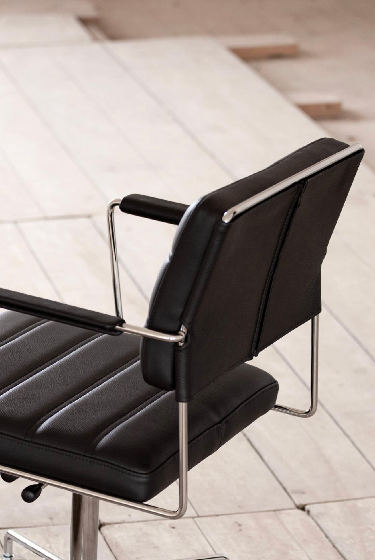 Henrik Tengler Time Chair Frame: Black, Upholstery: Prestige For One Collection For Sale 4