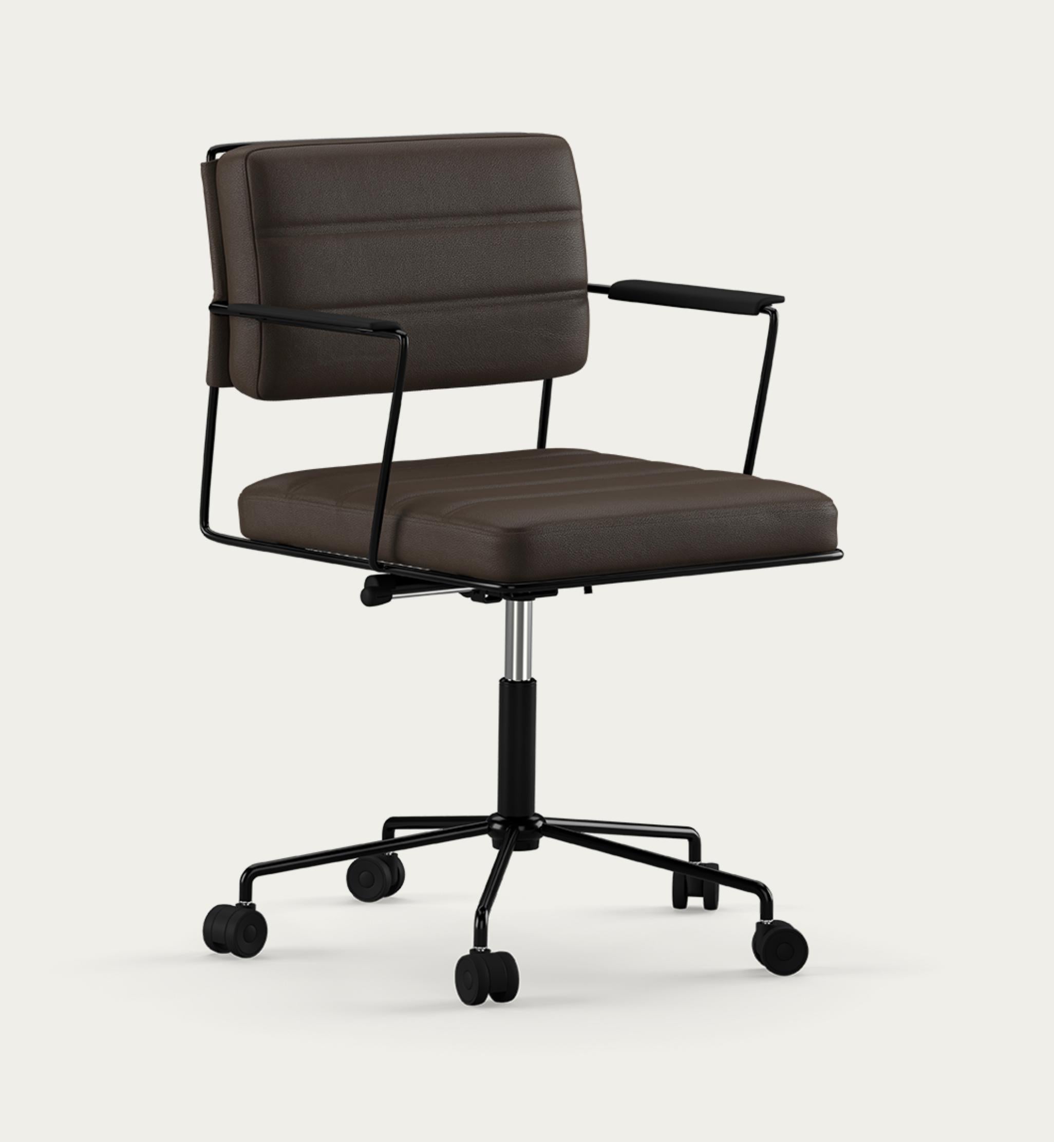 Henrik Tengler Silla Time Estructura: Negro, Tapicería: Colección Prestige For One Moderno de mediados de siglo en venta