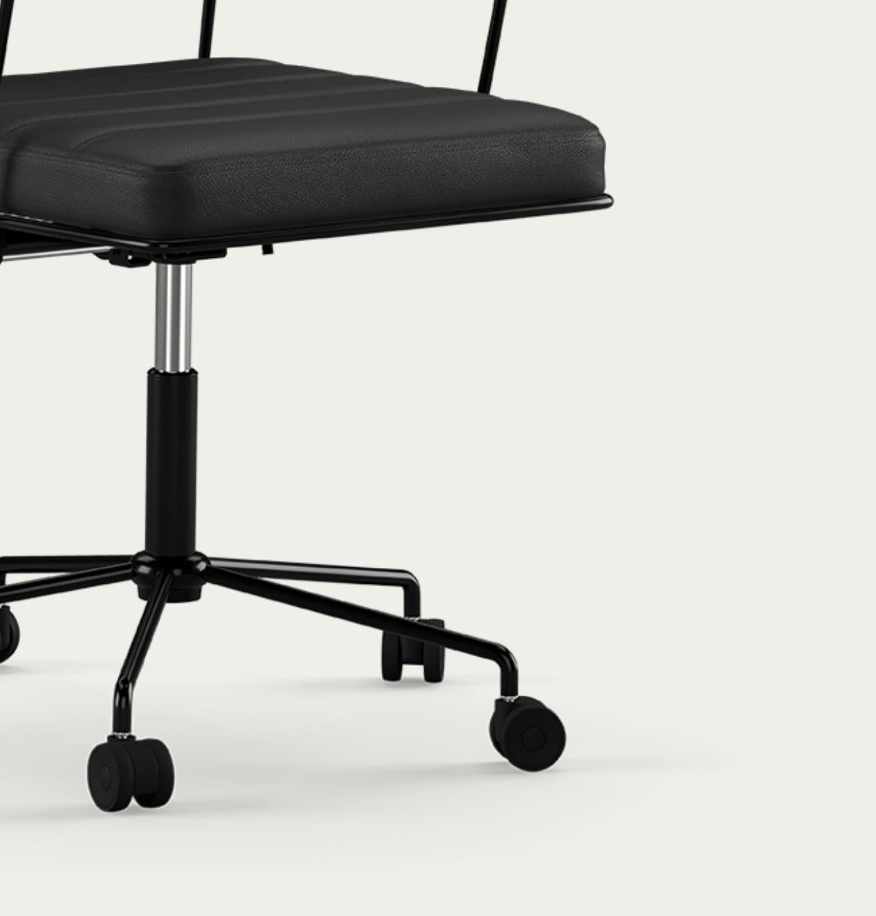 Chrome Henrik Tengler Time Chair Frame: Black, Upholstery: Prestige For One Collection For Sale