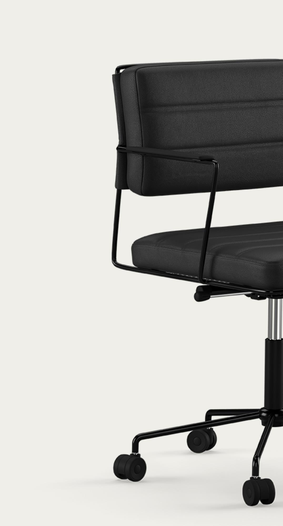 Henrik Tengler Time Chair Frame: Black, Upholstery: Prestige For One Collection For Sale 1
