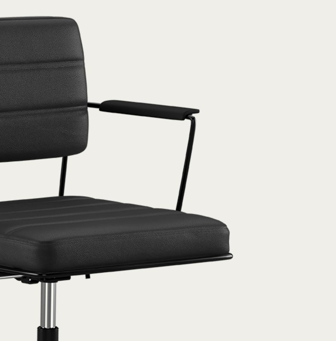 Henrik Tengler Time Chair Frame: Black, Upholstery: Prestige For One Collection For Sale 2