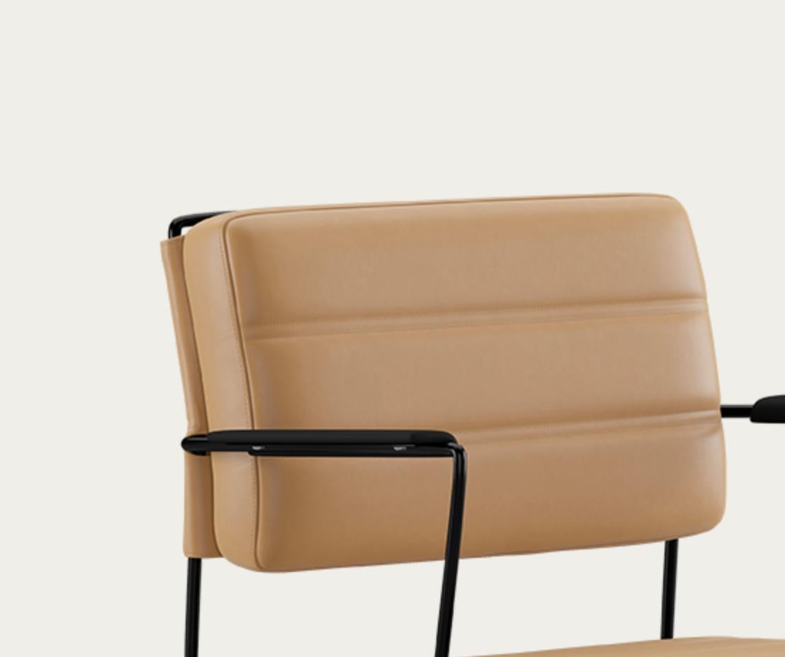 Henrik Tengler Silla Time Estructura: Negro, Tapizado: Arena Colección For One en venta 4