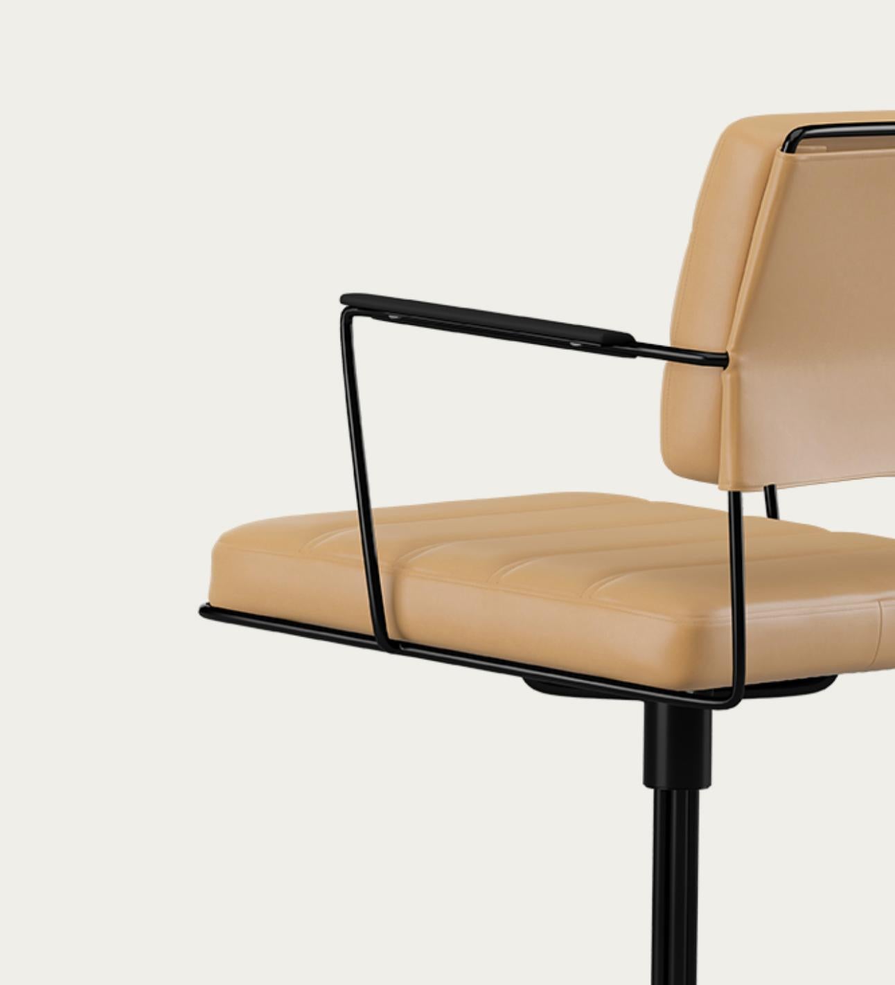 Henrik Tengler Silla Time Estructura: Negro, Tapizado: Arena Colección For One Danés en venta