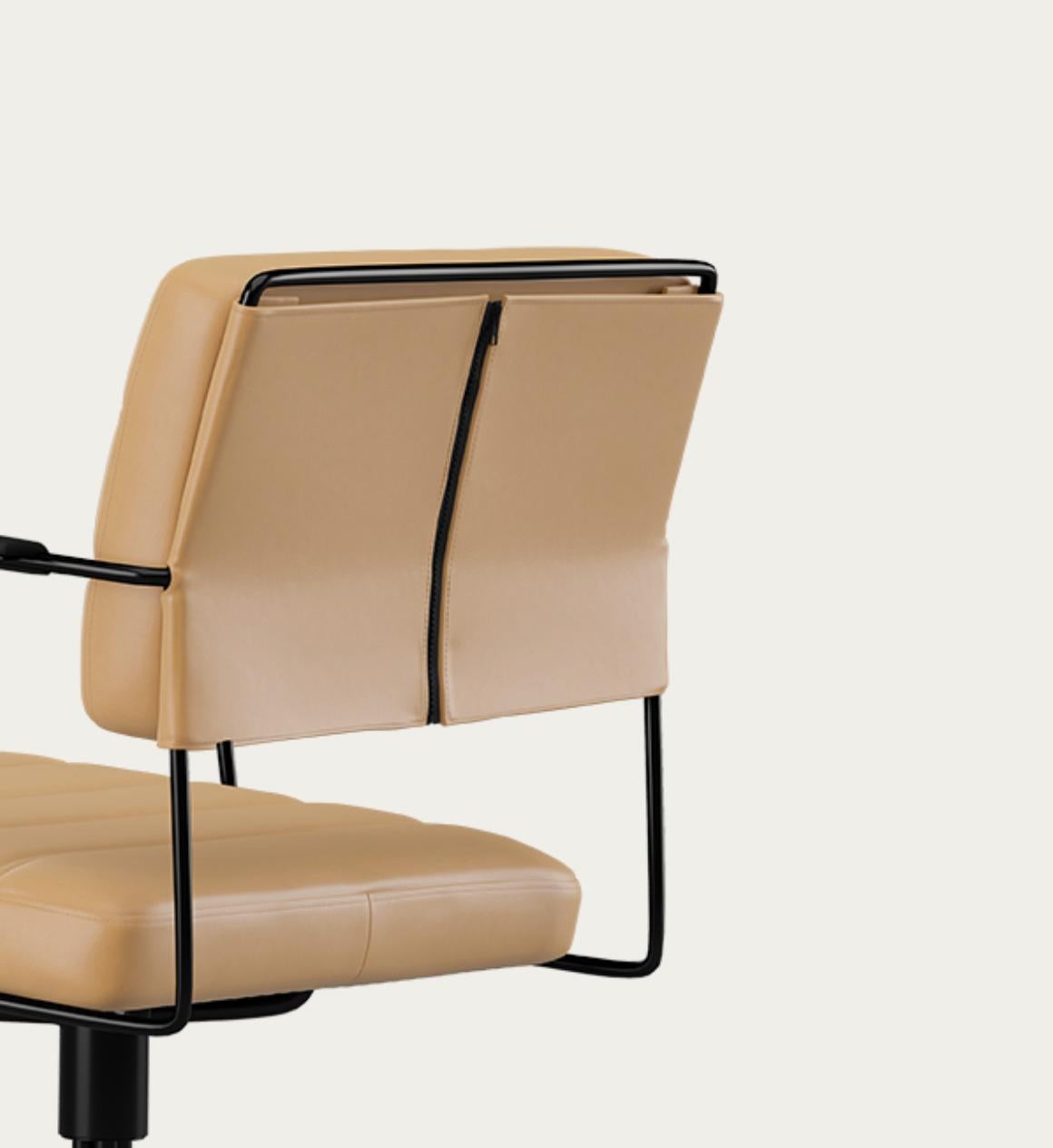 Henrik Tengler Silla Time Estructura: Negro, Tapizado: Arena Colección For One Siglo XXI y contemporáneo en venta