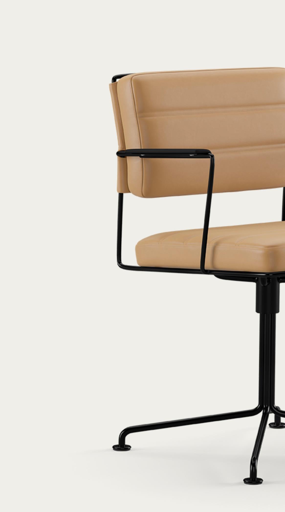 Henrik Tengler Silla Time Estructura: Negro, Tapizado: Arena Colección For One en venta 2
