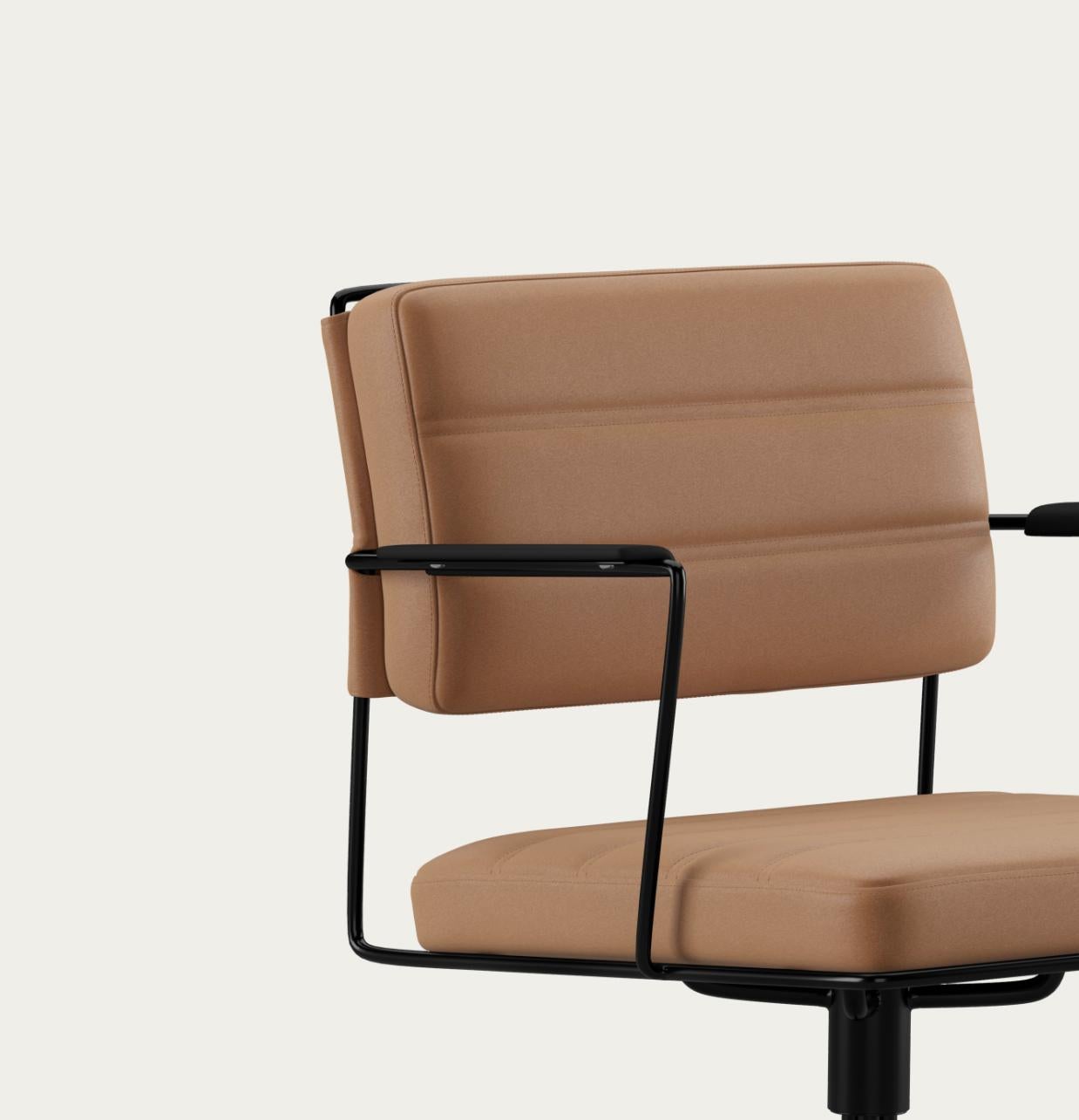 Henrik Tengler Time Chair Frame: Black, Upholstery: Silt For One Collection For Sale 3