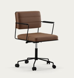 Henrik Tengler Time Chair Frame: Black, Upholstery: Umber For One Collection