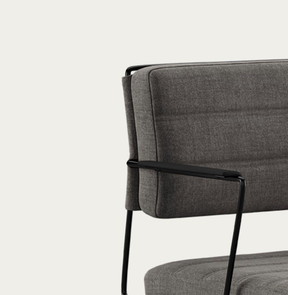 Henrik Tengler Time Chair Frame: Black, Upholstery:Remix 163 For One Collection For Sale 3