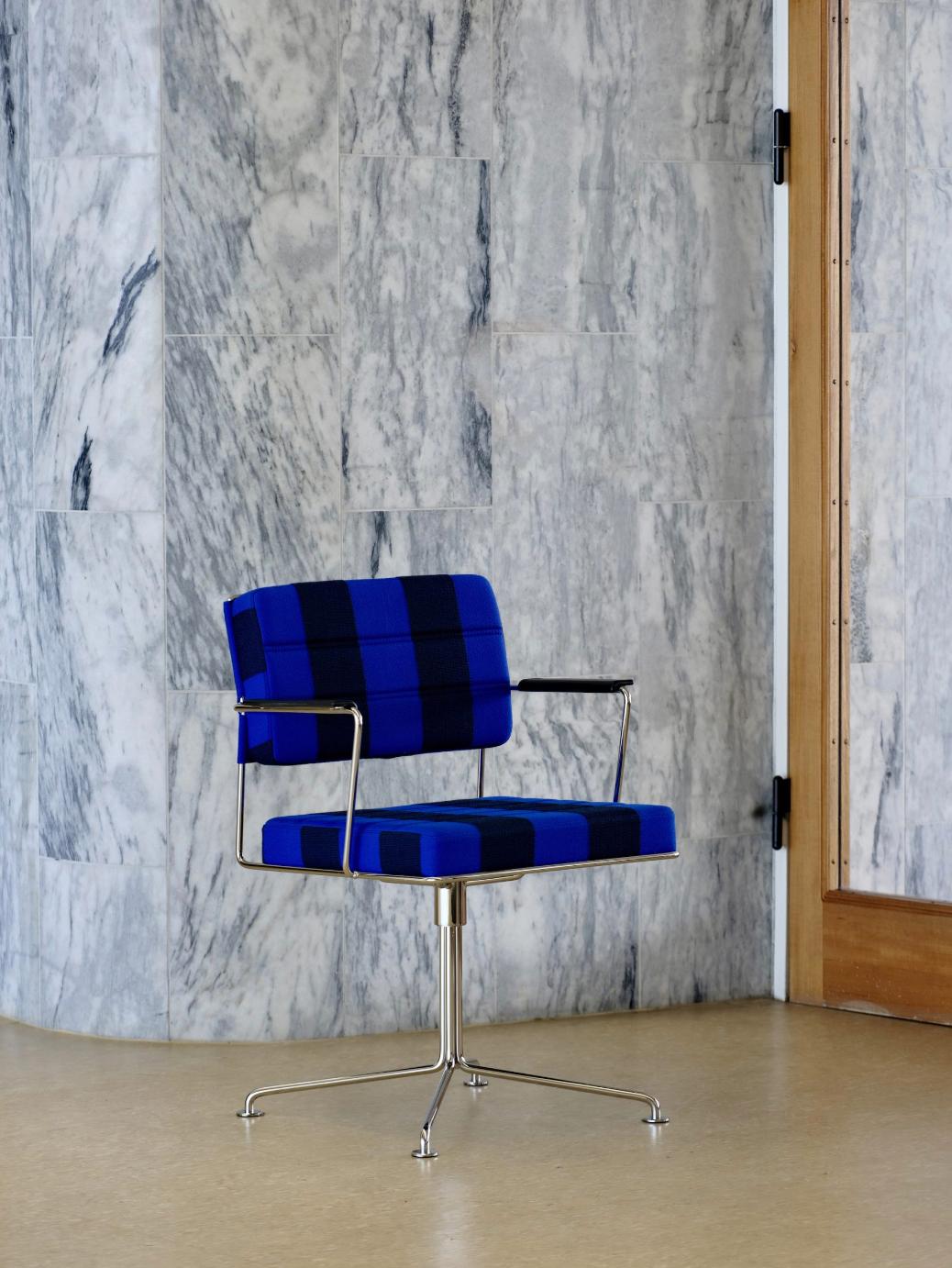 Henrik Tengler Time Chair Frame: Chrome, Upholstery: Cognac For One Collection For Sale 5