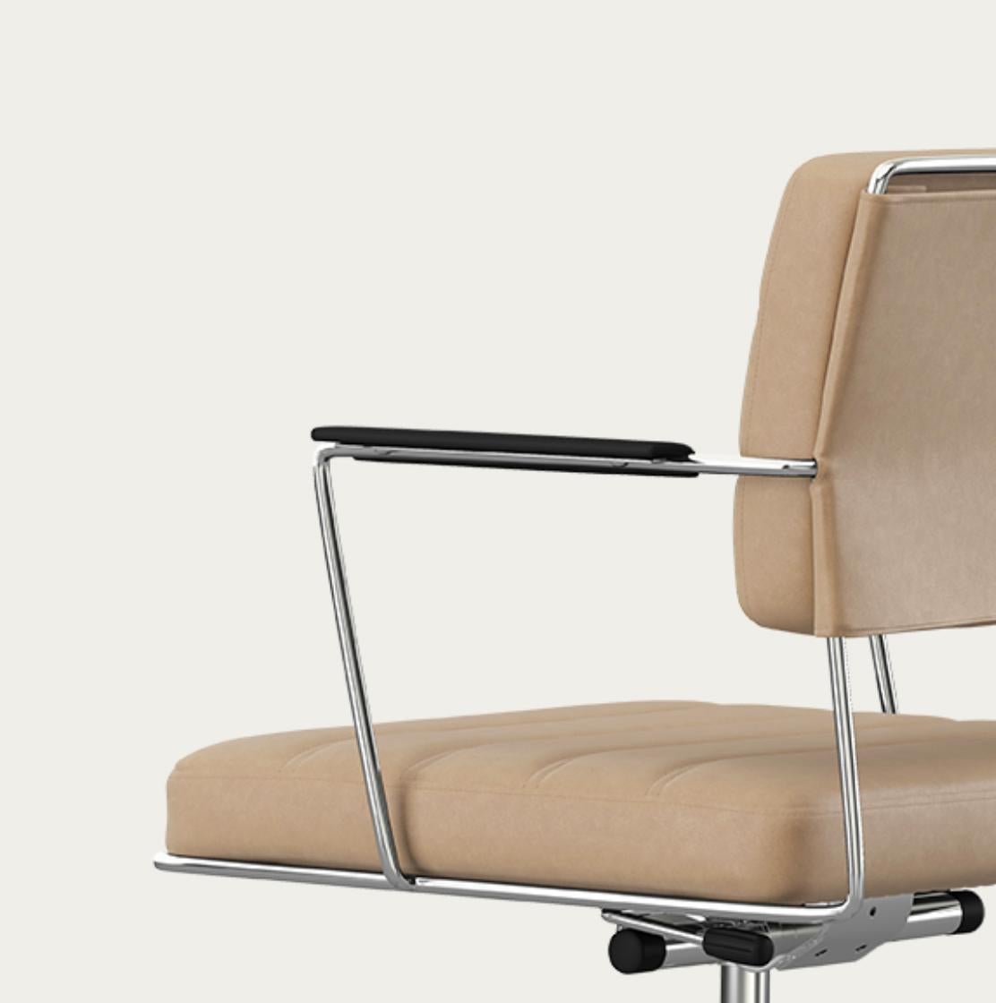 Sedia Henrik Tengler Time Telaio: Cromo, Rivestimento: Lime For One Collectional in vendita 4