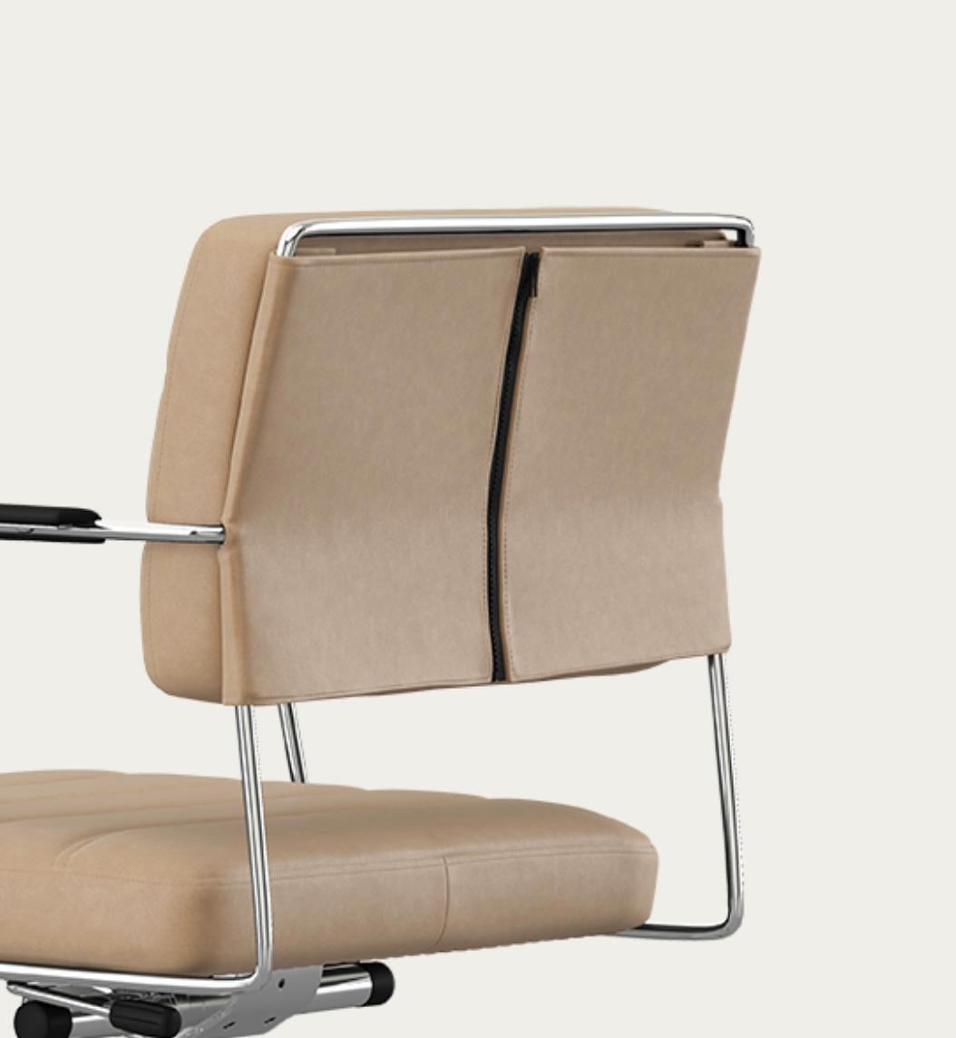 Sedia Henrik Tengler Time Telaio: Cromo, Rivestimento: Lime For One Collectional in vendita 5