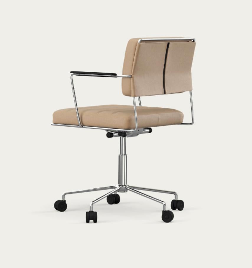 Mid-Century moderno Sedia Henrik Tengler Time Telaio: Cromo, Rivestimento: Lime For One Collectional in vendita