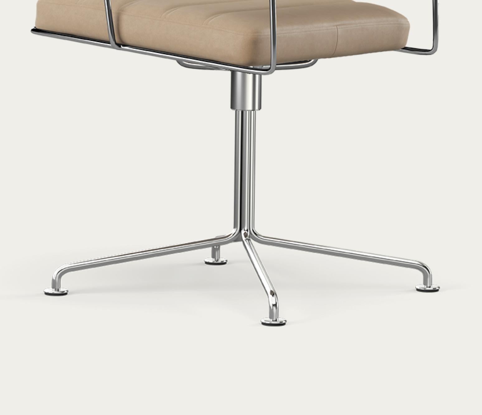 Danese Sedia Henrik Tengler Time Telaio: Cromo, Rivestimento: Lime For One Collectional in vendita