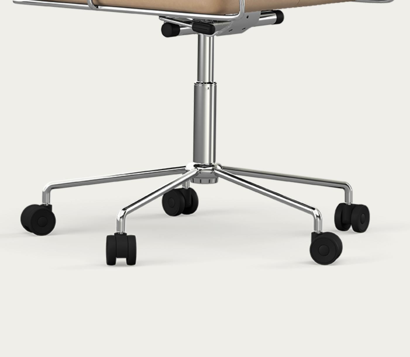 Sedia Henrik Tengler Time Telaio: Cromo, Rivestimento: Lime For One Collectional in vendita 3