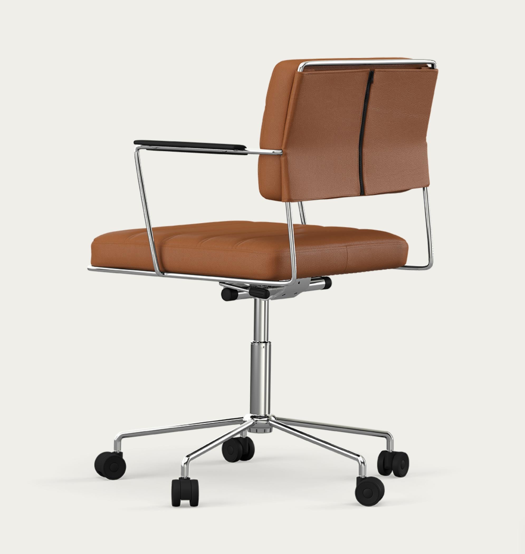 Mid-Century moderno Sedia Henrik Tengler Time Struttura: Cromo Rivestimento: Prestige For One Collectional in vendita