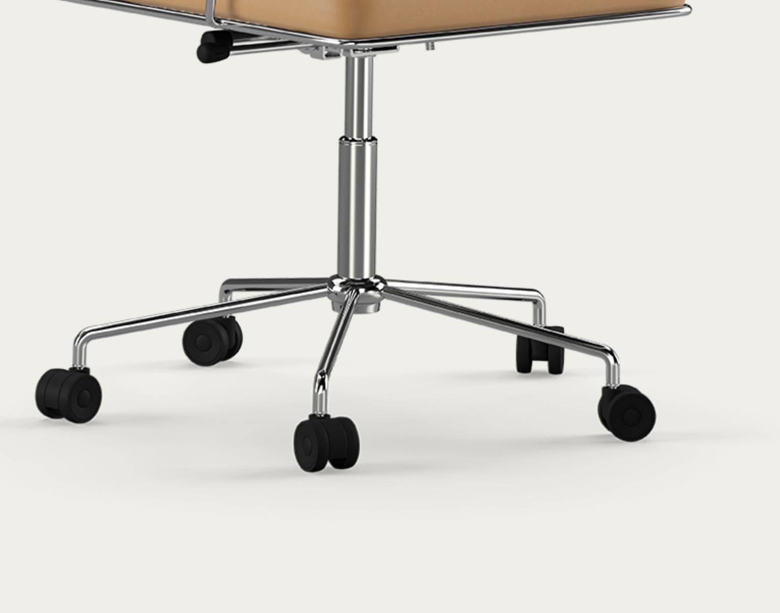 Henrik Tengler Time Chair Frame: Chrome Upholstery: Sand For One Collection For Sale 3