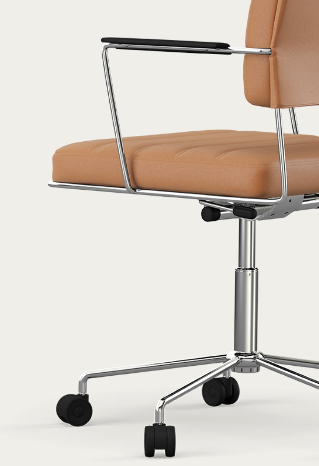 Henrik Tengler Time Chair Frame: Chrome, Upholstery: Silt For One Collection In New Condition For Sale In Barcelona, Barcelona