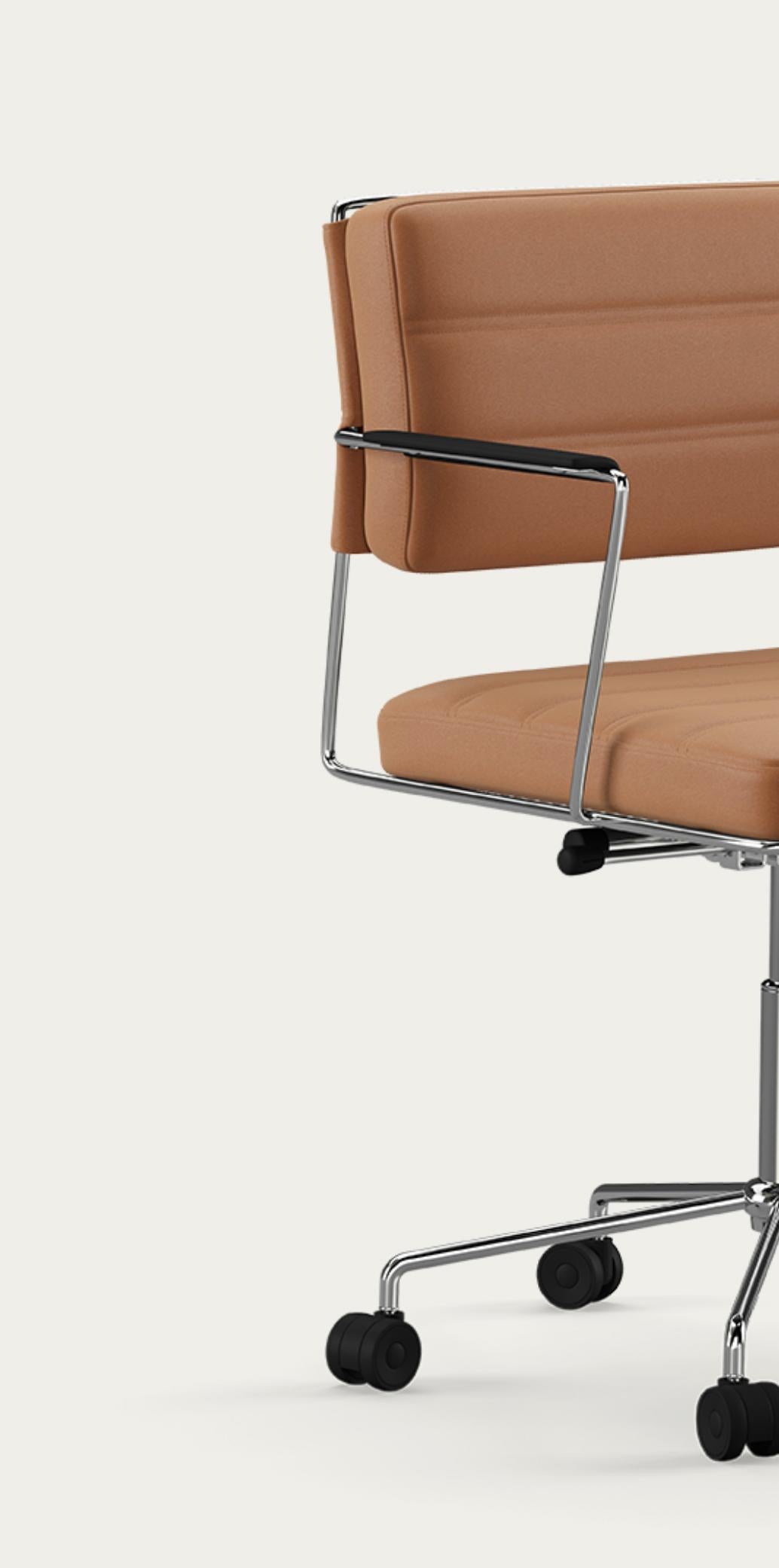 Henrik Tengler Time Chair Frame: Chrome, Upholstery: Silt For One Collection For Sale 1