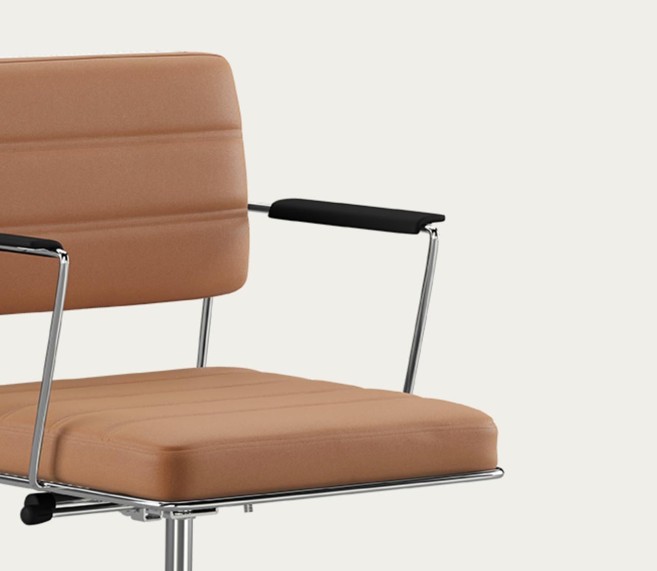 Henrik Tengler Time Chair Frame: Chrome, Upholstery: Silt For One Collection For Sale 3