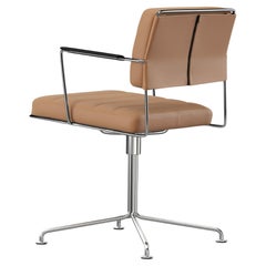 Henrik Tengler Time Chair Frame: Chrome, Upholstery: Silt For One Collection