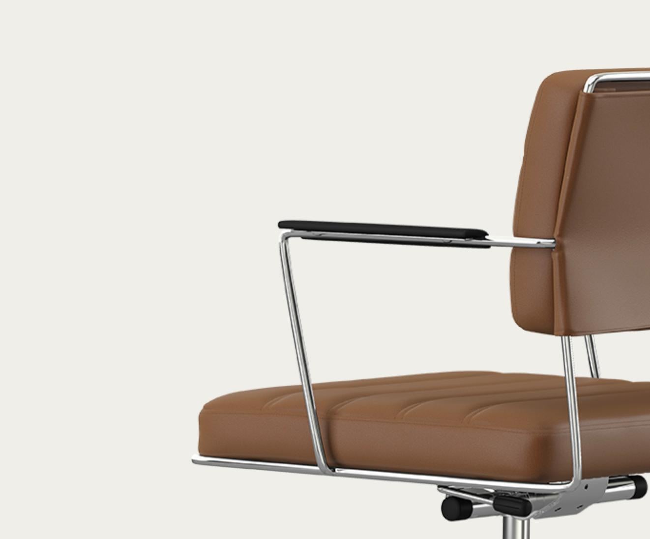 Mid-Century Modern Chaise de temps Henrik Tengler : chrome, rembourrage : caoutchouc pour une collection unique en vente