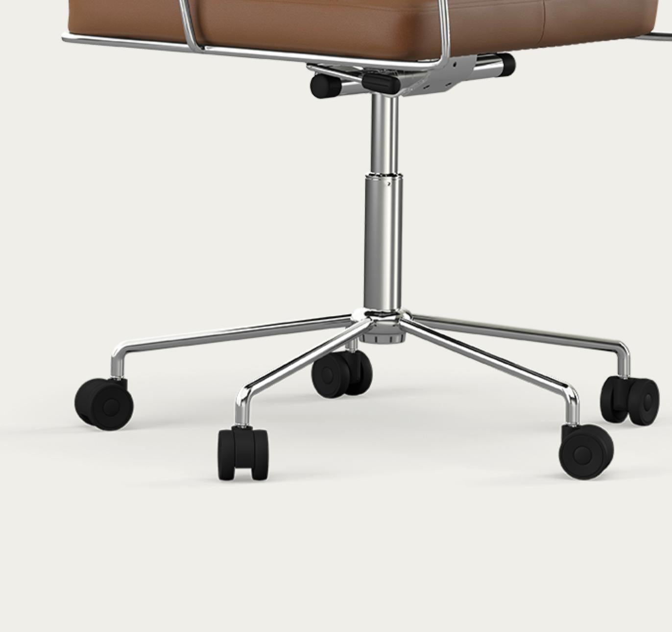 Danois Chaise de temps Henrik Tengler : chrome, rembourrage : caoutchouc pour une collection unique en vente