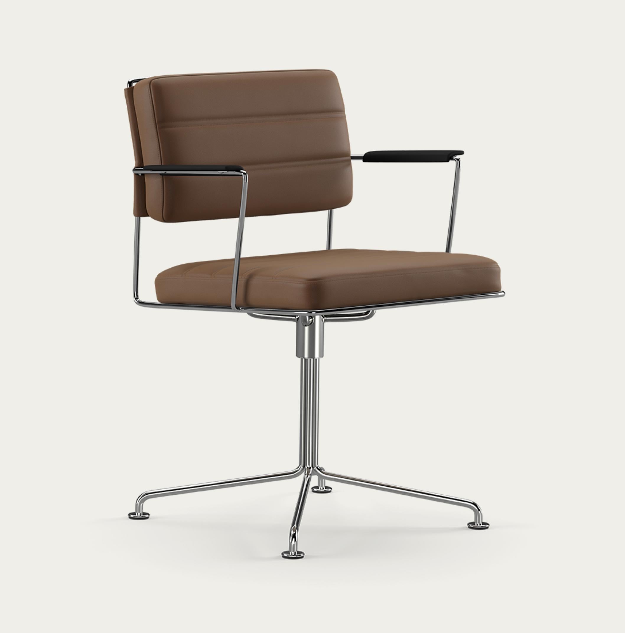 Danois Chaise de temps Henrik Tengler : chrome, rembourrage : caoutchouc pour une collection unique en vente