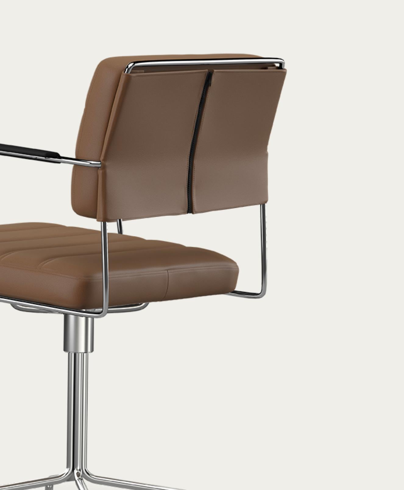 XXIe siècle et contemporain Chaise de temps Henrik Tengler : chrome, rembourrage : caoutchouc pour une collection unique en vente