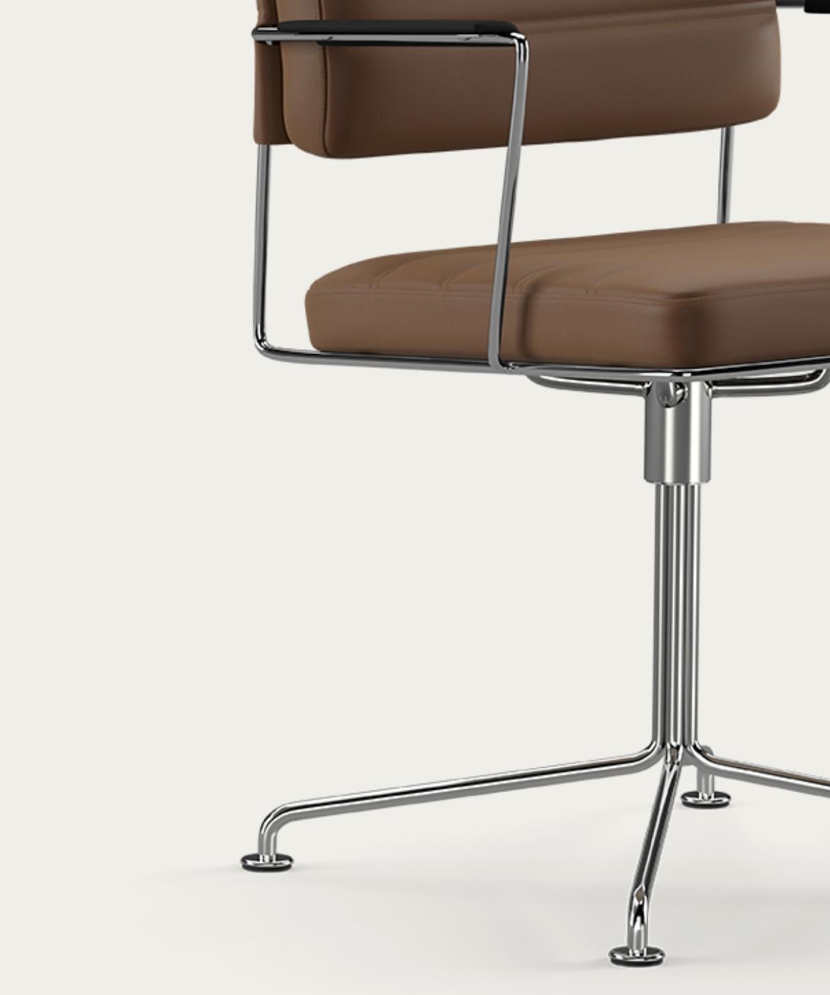 Chaise de temps Henrik Tengler : chrome, rembourrage : caoutchouc pour une collection unique en vente 1