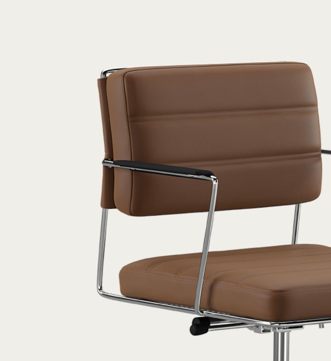 Chaise de temps Henrik Tengler : chrome, rembourrage : caoutchouc pour une collection unique en vente 2